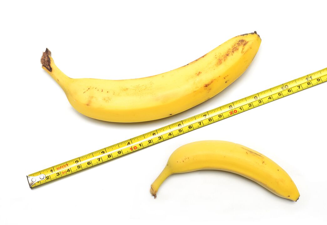 Vorher-Nachher-Methoden zur Penisvergrößerung.